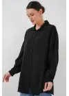 Minimal Oversize Gömlek - Siyah