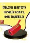 Uzun Pil Ömürlü Bluetooth 5.1 Hoparlör