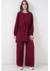 Şık İkili Takım Pantolon - Bordo