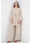 Çarpıcı İkili Takım Uzun Tunik Pantolon 6719