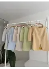 Uzun Yelek Mini Etek Flamlı Keten Takım 10148