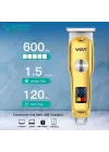 Vgr V-290 Altın T Bıçak Sıfır Kesim Lcd Ekran Şarjlı Tıraş Makinesi