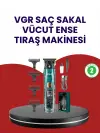 Vgr V-695 Şarjlı Profesyonel Erkek Saç Sakal Tıraş Makinesi Ipx7 Su Geçirmez