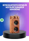 Vintage Tasarımlı Bluetooth Hoparlör Uzun Pil Ömürlü Ve Fm Destekli