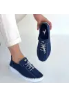 Warte Lacivert Süet Bağcıklı Spor Ayakkabı