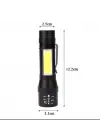 Wuben Wb-017 Zoomlu Şarjlı Cob Led Güçlü El Feneri