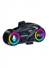 Y13 Motor Kask Kulaklık Rgb Modlu Radyolu Motosiklet Kulaklık 5.3 Bluetooth Intercom