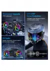 Y13 Motor Kask Kulaklık Rgb Modlu Radyolu Motosiklet Kulaklık 5.3 Bluetooth Intercom