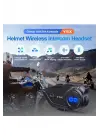 Y5x Rgb Işıklı Intercom 5 Kişi Bağlantılı 1000mah Motosiklet Bluetooth Kulaklık Seti