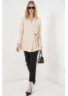 Yandan Bağlamalı Blazer Ceket 0750 - Bej