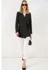 Yandan Bağlamalı Blazer Ceket 0750 - Siyah