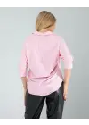 Tarz Pembe Çizgili Gömlek