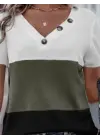 Omarı Yaz Şıklığına Hazır V Yakalı Bluz