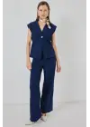 Yelek Pantolon Kumaş Takım 30050 - Lacivert