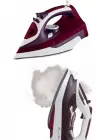 Yeni Nesil Kırmızı Buharlı Ütü 2200 Watt Seramik Tabanlı Yüksek Buhar Gücü