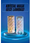 Yeni Nesil Modern Kristal Masa Ve Gece Lambası Dokunmatik Renk Değiştirebilen