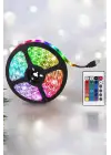 Yeni Nesil Rgb Işıklı 10metre Şerit Led Kumandalı Şarj Edilebilir
