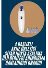 Yeni Nesil Vakumlu Pilli Siyah Nokta Ve Yüz Temizleme Cihazı 4 Başlıklı