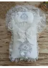 Omarı Yenidoğan Hayal Güpürlü Bebek Battaniyesi Seti Gri