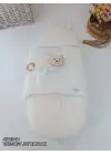 Modern Bebek Battaniyesi Kundak Krem