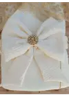 İddialı Altın Güpür İşlemeli Bebek Battaniyesi