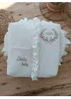 Ultra Lüks Nakışlı Bebek Battaniyesi