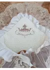 Yenidoğan Güpür Nakışlı Kundak Battaniyesi