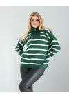 Çizgili Triko Kazak