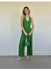 Yeşil Yelek Ve Pantolon Takım