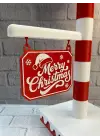 Yılbaşı Tabelalı Dekoratif Lamba Merry Christmas Işıklı Tasarım