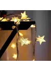 Yıldız Şekilli 3.5 Metre USB LED Işık – 20 Adet LED’li Dekoratif Ortam Aydınlatması