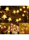 Yıldız Şekilli 3.5 Metre USB LED Işık – 20 Adet LED’li Dekoratif Ortam Aydınlatması