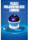 Yıldızlı Gece Lambası Mor Projeksiyon Görünümlü Masa Lambası Renk Değiştirebilen