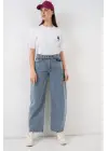 Yüksek Bel Kot Pantolon 30081 - Mavi
