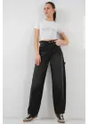 Yüksek Bel Kot Pantolon 6701 - Siyah