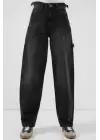 Yüksek Bel Kot Pantolon 6701 - Siyah
