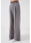 Yüksek Bel Palazzo Pantolon 30051 - Gri