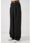 Yüksek Bel Palazzo Pantolon 30051 - Siyah