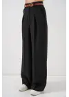 Yüksek Bel Palazzo Pantolon 30051 - Siyah