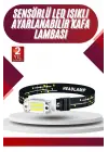 Yüksek Işıklı Şarjlı Ve Sensörlü Led Kafa Lambası Kamp Lambası
