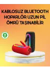 Yüksek Ses Kaliteli Kablosuz Hoparlör Led Işıklı