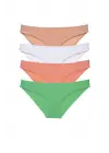 Omarı Likralı Kadın Slip Seti - Ten, Beyaz, Pudra, Yeşil Renk Seçenekleriyle!