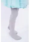 Omarı Gri Pamuklu Külotlu Çorap Kız Çocuklar İçin