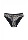 Omarı Yumuşak Dokulu Leopar Desenli Kadın Slip Külot