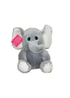 Omarı Oturan Fil Gri Peluş Oyuncak 30 cm