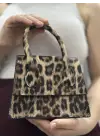 Omarı Lüks Leopar Desenli Cilt Çanta