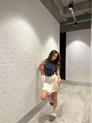 Omarı Esnek ve Rahat Scuba Şort Etek