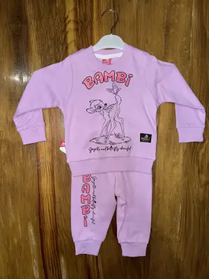 Omarı Lila Renkli Bambi Bebek Kıyafet Seti