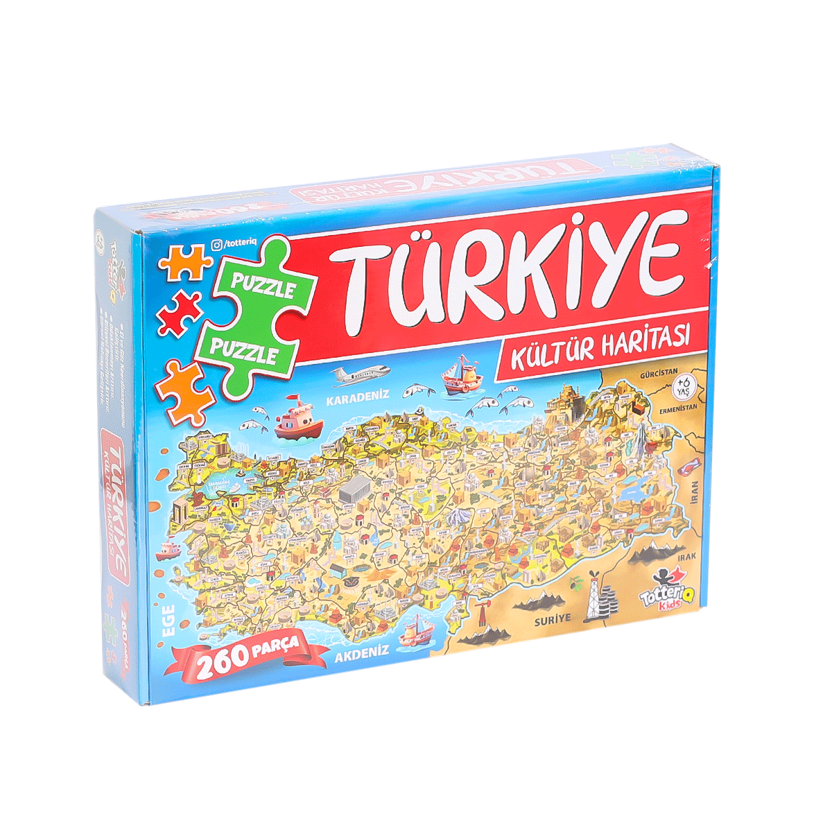 Omarı Türkiye Kültür Haritası Puzzle - Yenilikçi ve Eğlenceli Yapboz Oyunu