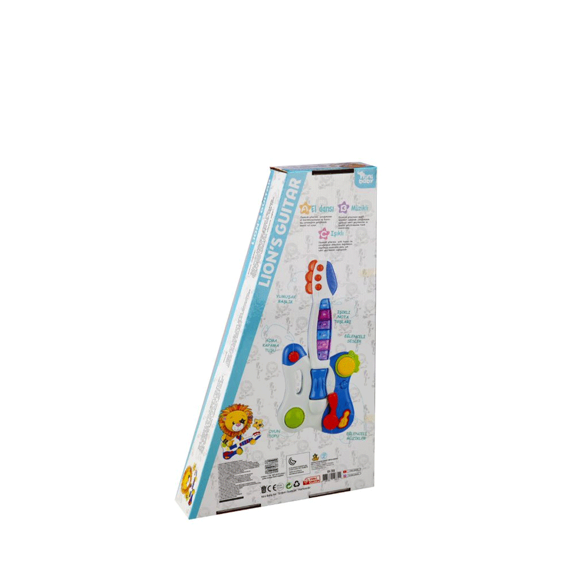 Omarı Işıklı ve Sesli Baby Gitar - Müzik Eğlencesi